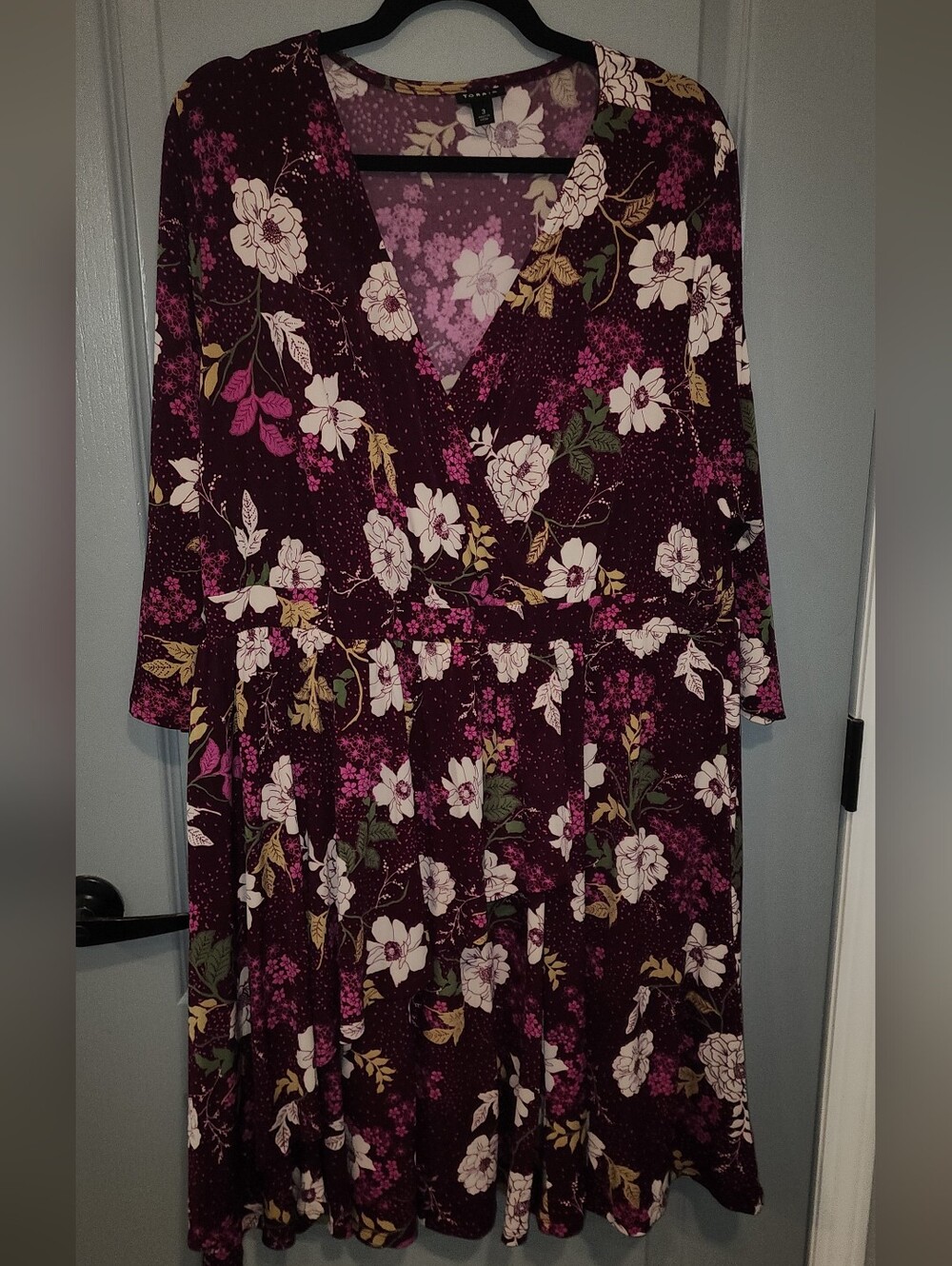 Torrid Floral Wrap-Style Dress